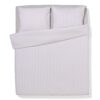 HEMA Dekbedovertrek 240x200/220cm zacht katoen strepen beige (beige) | HEMA