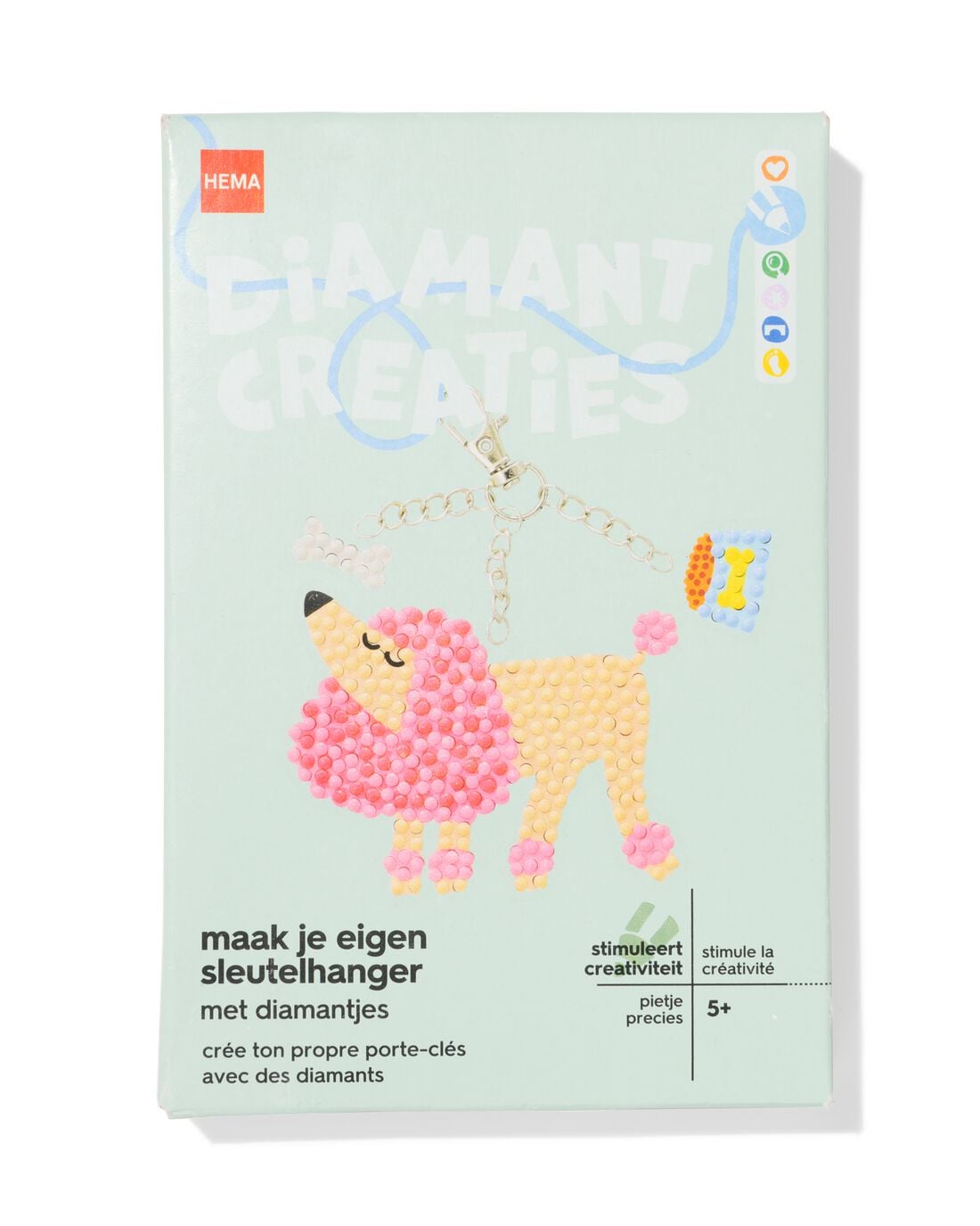 HEMA Diamond painting sleutelhangers huisdieren | HEMA