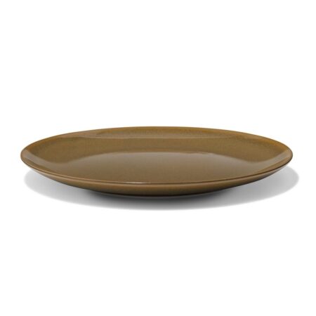 HEMA Dinerbord Ø26.4cm Monaco aardewerk donkerbruin (donkerbruin) | HEMA