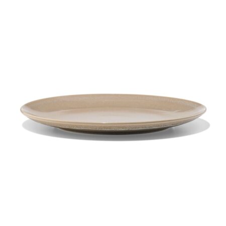 HEMA Dinerbord Ø26.4cm Monaco aardewerk lichtbruin (lichtbruin) | HEMA