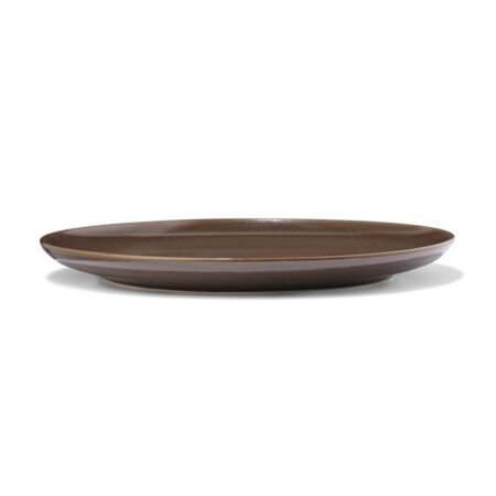 HEMA Dinerbord Ø26cm Puur aardewerk donkerbruin (donkerbruin) | HEMA