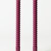 Dinerkaars ⌀2.2x25cm ribbel aubergine - 2 stuks (aubergine)