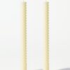 Dinerkaarsen ⌀2.2x25cm ribbel lichtgeel - 2 stuks (lichtgeel)