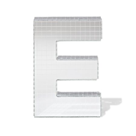 HEMA Discoletter E 10x9x10cm (zilver) | HEMA