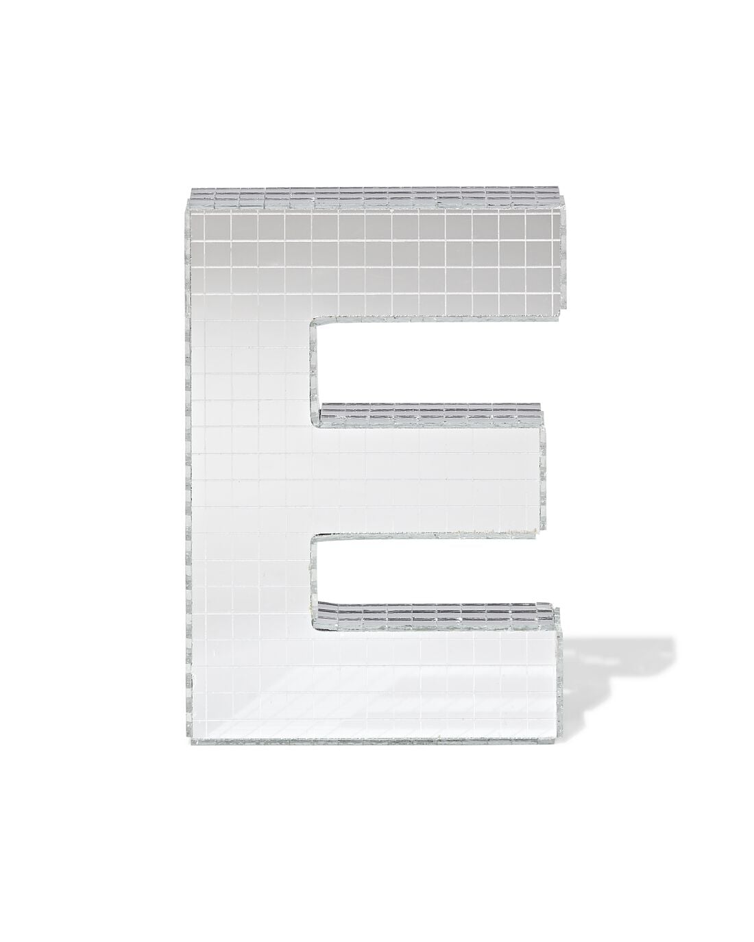 HEMA Discoletter E 10x9x10cm (zilver) | HEMA
