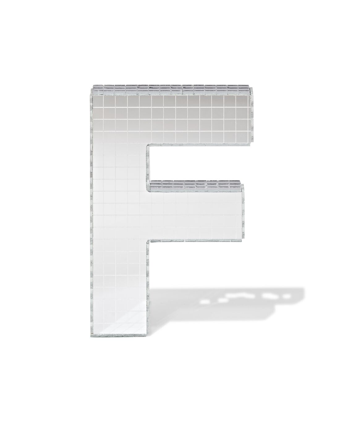 HEMA Discoletter F 10x9x10cm (zilver) | HEMA