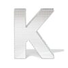 Discoletter K 10x9x10cm (zilver)