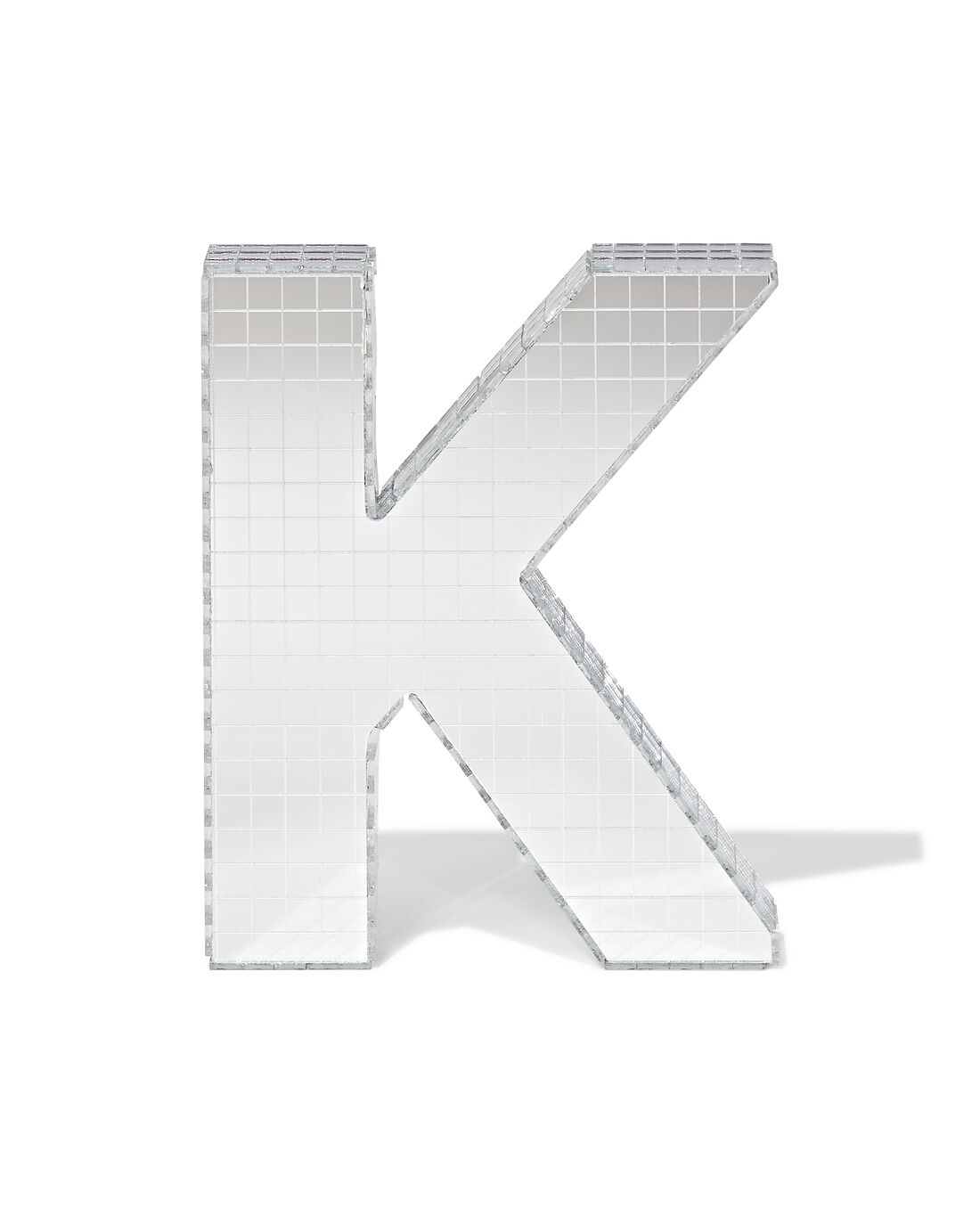 HEMA Discoletter K 10x9x10cm (zilver) | HEMA