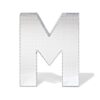 Discoletter M 10x9x10cm (zilver)