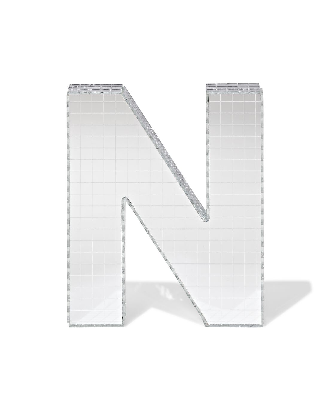 HEMA Discoletter N 10x9x10cm (zilver) | HEMA