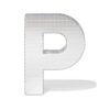HEMA Discoletter P 10x9x10cm (zilver) | HEMA