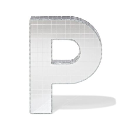HEMA Discoletter P 10x9x10cm (zilver) | HEMA