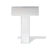 Discoletter T 10x9x10cm (zilver)