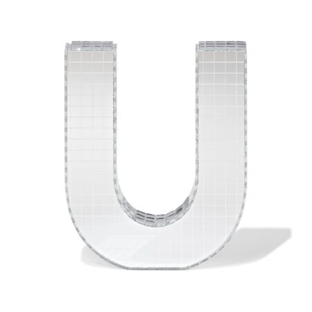 HEMA Discoletter U 10x9x10cm (zilver) | HEMA