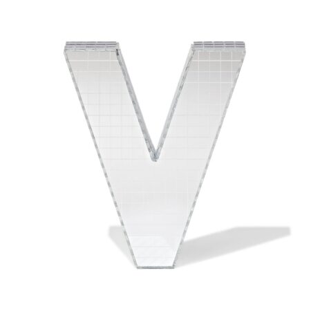 HEMA Discoletter V 10x9x10cm (zilver) | HEMA