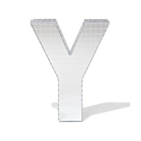 HEMA Discoletter Y 10x9x10cm (zilver) | HEMA
