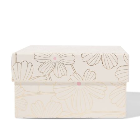 HEMA Doos M 9x16.5x16.5cm karton bloemen (goud) | HEMA