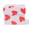 HEMA Doos S 9x11x11cm karton hartjes (rood) | HEMA
