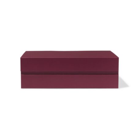 HEMA Doos met magnetische deksel A5 karton donkerrood | HEMA