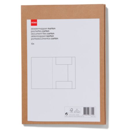 HEMA Dossiermappen kraft A4 - 10 stuks | HEMA
