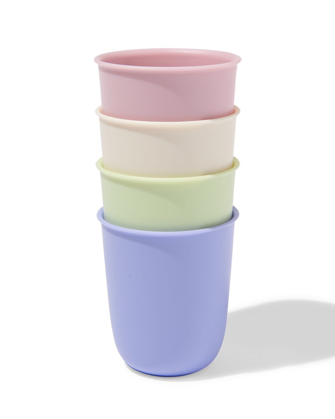 HEMA Drinkbekers 280ml kunststof pastel - 4 stuks (multicolor) | HEMA