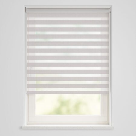 Duo rolgordijn lichtdoorlatend structuur beige