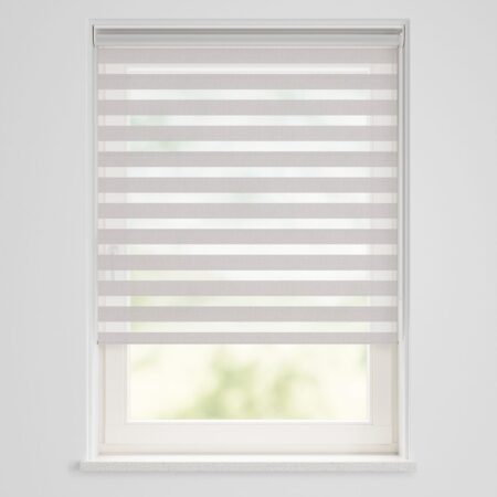 HEMA Duo rolgordijn lichtdoorlatend structuur beige (beige) | HEMA