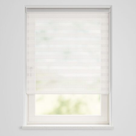 HEMA Duo rolgordijn lichtdoorlatend structuur creme (creme) | HEMA