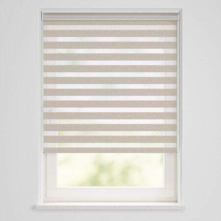 Duo rolgordijn lichtdoorlatend structuur taupe