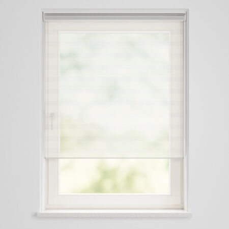 HEMA Duo rolgordijn lichtdoorlatend uni basic wit (wit) | HEMA