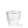HEMA Espressomok 100ml borosilicaatglas dubbelwandig stapelbaar (transparant) | HEMA