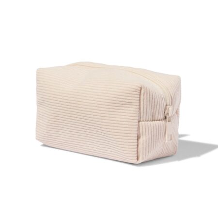 HEMA Etui 18x9x8.5cm rib beige (beige) | HEMA