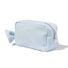 HEMA Etui 19x8x11cm puffy strik (lichtblauw) | HEMA