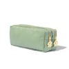 HEMA Etui 20x9x7cm kunstleer met dubbele rits (groen) | HEMA