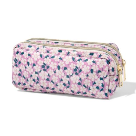 HEMA Etui dubbele rits 22x6x10cm bloem (multi) | HEMA