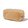HEMA Etui teddy met dubbele rits (beige) | HEMA