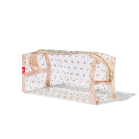 HEMA Etui transparant hartjes (multicolor) | HEMA