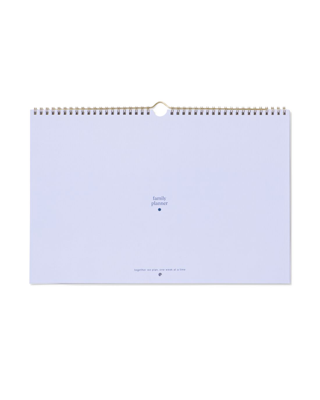HEMA Familieplanner 37x25cm lichtblauw | HEMA