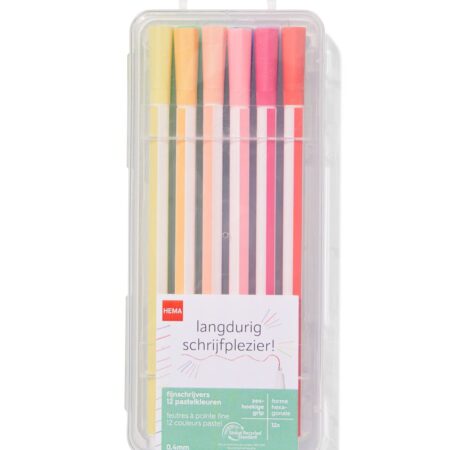 HEMA Fijnschrijvers 0.4mm - 12 stuks | HEMA