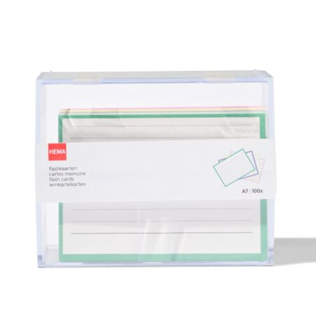 HEMA Flashcards A7 in box - 100 stuks | HEMA