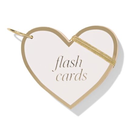 HEMA Flashcards A7 met ring hart - 50 stuks (gebroken wit) | HEMA