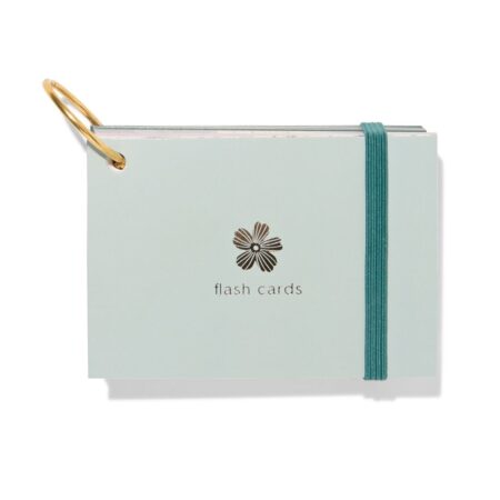 HEMA Flashcards met ring en elastiek (groen) | HEMA