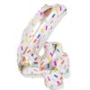 HEMA Folieballon cijfer 4 60cm confetti (eiken) | HEMA