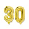 HEMA Folieballon getal 30 60cm goud (goud) | HEMA