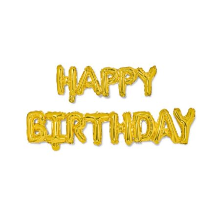 HEMA Folieballon happy birthday 30cm goud (goud) | HEMA