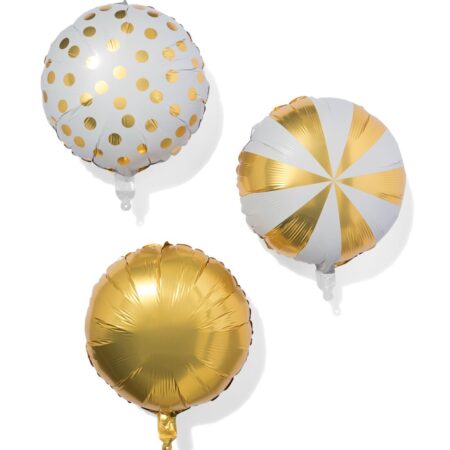 HEMA Folieballonnen 35cm goud - 3 stuks (goud) | HEMA