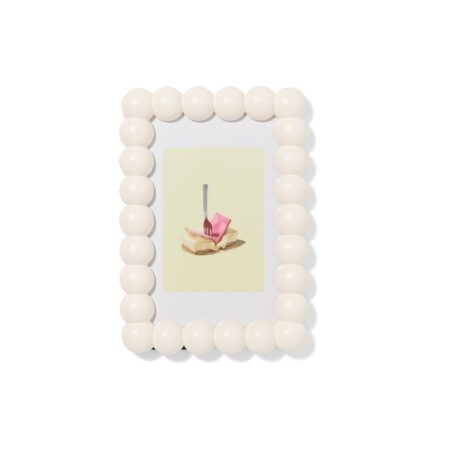 HEMA Fotolijst 10x15cm hout bolletjes (middenbruin) | HEMA