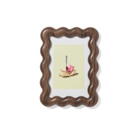 HEMA Fotolijst 10x15cm hout golf (donkerbruin) | HEMA