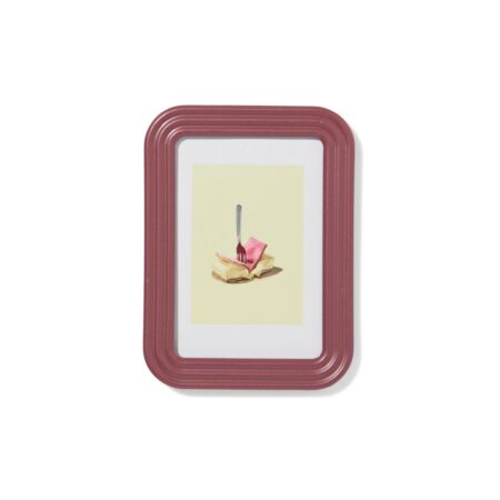 HEMA Fotolijst 10x15cm hout ribbelrand (bordeauxrood) | HEMA