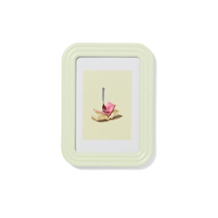 HEMA Fotolijst 10x15cm hout ribbelrand (lichtgroen) | HEMA